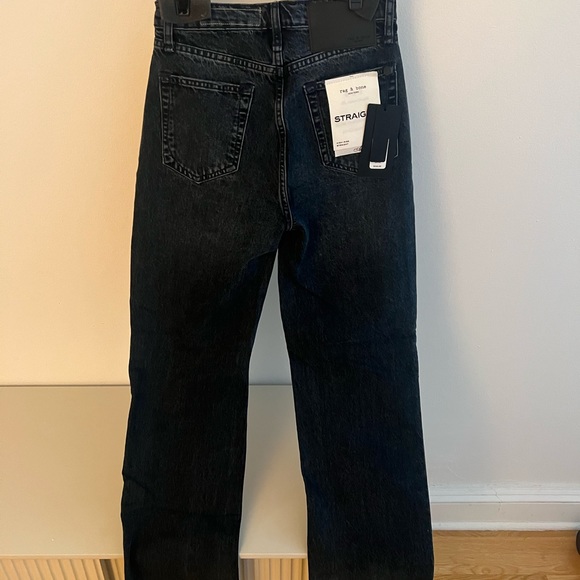 NWT Rag & Bone Alex High Rise Straight Jeans (Color Dekalb) (size 24) - Picture 9 of 10